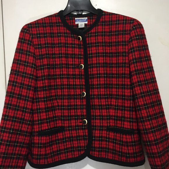 VINTAGE PENDLETON CLASSIC PLAID JACKETS SIZE 14 - Picture 1 of 6